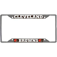 Cadre de plaque d'immatriculation chromé des Cleveland Browns
