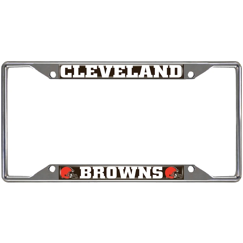 Cadre de plaque d'immatriculation chromé des Cleveland Browns