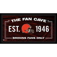 Collage de grottes de fans encadré 10" x 20" des Cleveland Browns