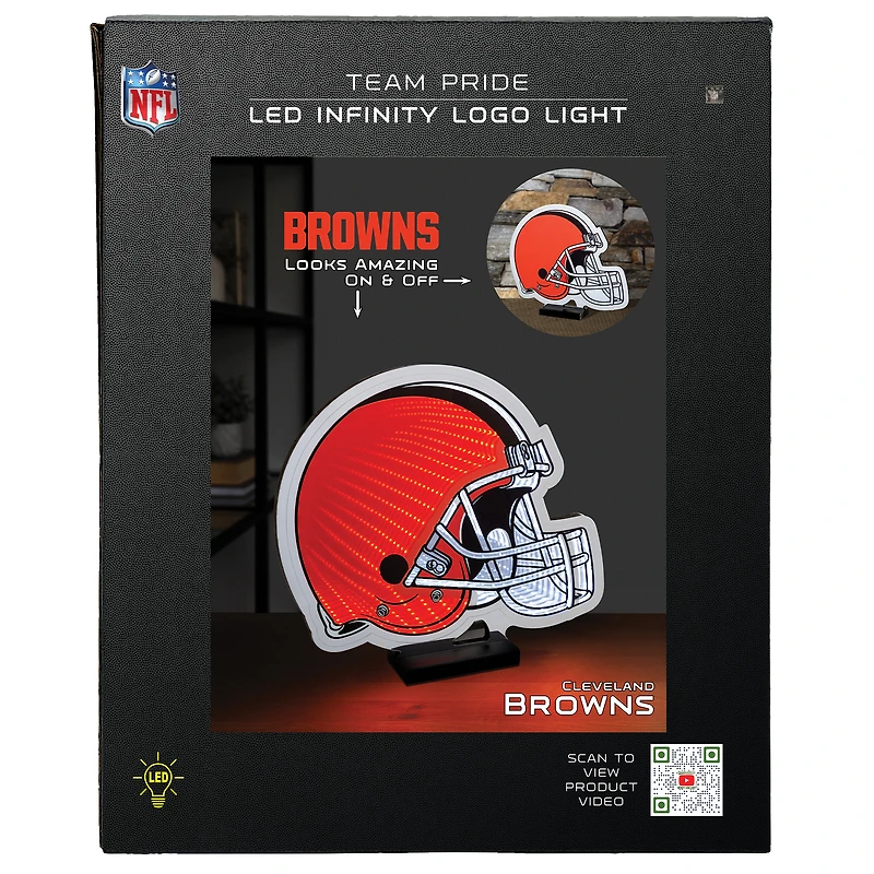 Lumière LED Infinity avec logo des Cleveland Browns
