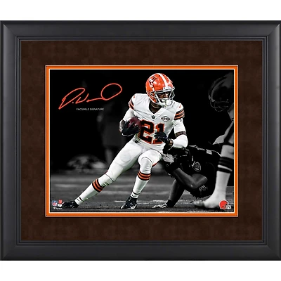 Denzel Ward Cleveland Browns Facsimile Signature Framed 11'' x 14'' Spotlight Photograph