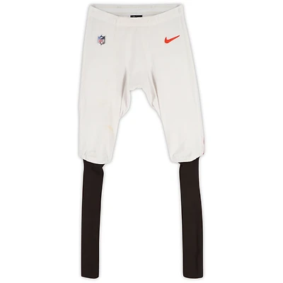 Deshaun Watson Cleveland Browns Game-Used #4 White Pants vs. Dallas Cowboys on September 8, 2024