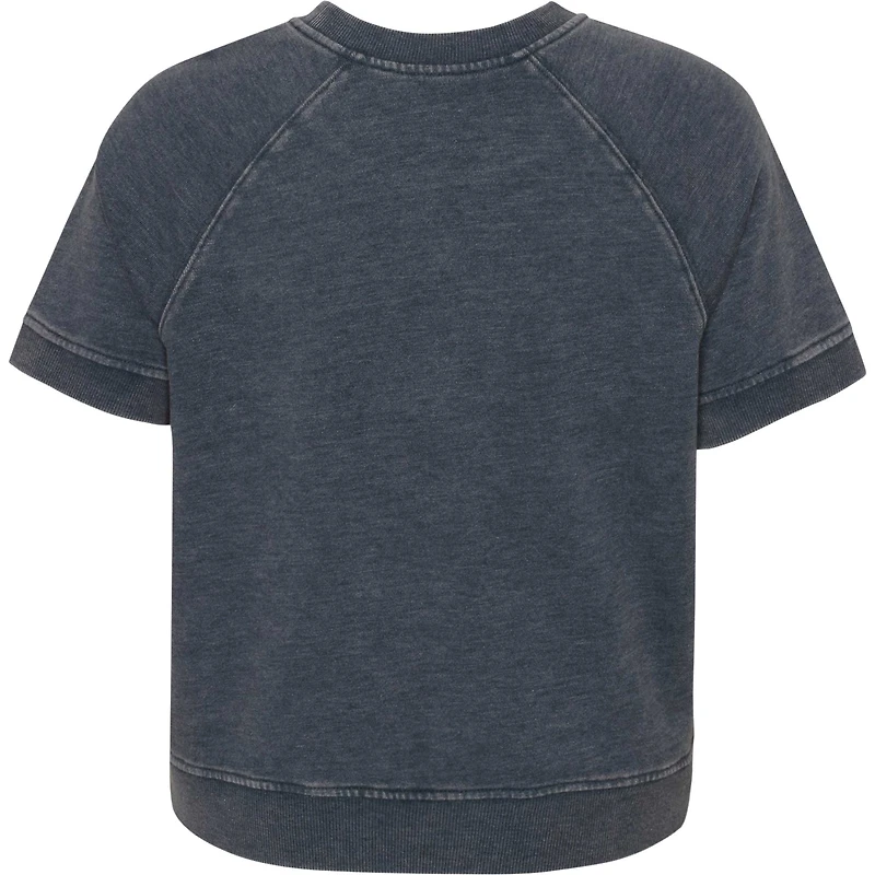 T-shirt à manches raglan Cleveland Browns Cheer Squad Heather Charcoal pour fille junior