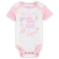 Girls Newborn & Infant White Cleveland Browns Spreading Love Bodysuit and Tutu Leggings Set