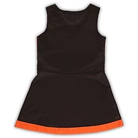 Girls Preschool Brown Cleveland Browns Deux pièces Cheer Captain Jumper Dress avec Bloomer Set