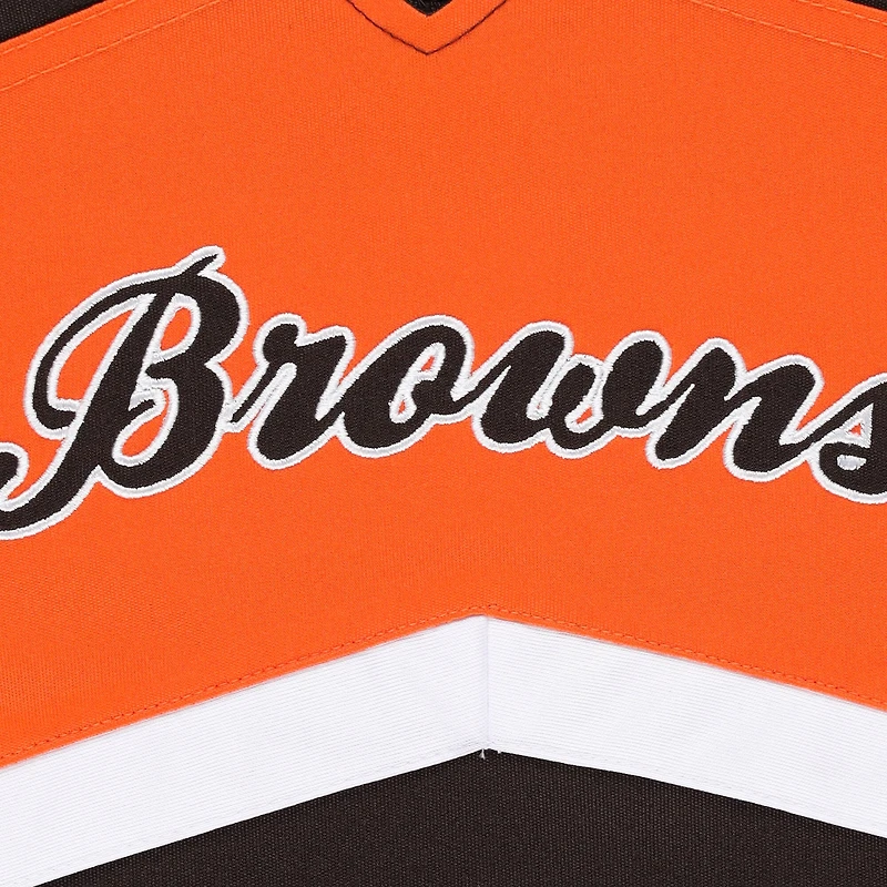Girls Preschool Brown Cleveland Browns Deux pièces Cheer Captain Jumper Dress avec Bloomer Set