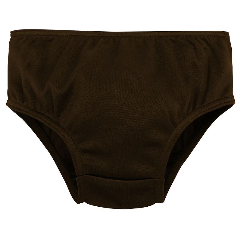 Robe marron de capitaine des Cleveland Browns pour petites filles avec bloomers