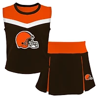 Ensemble deux pièces pour pom-pom girl Spirit des Cleveland Browns marron/orange filles