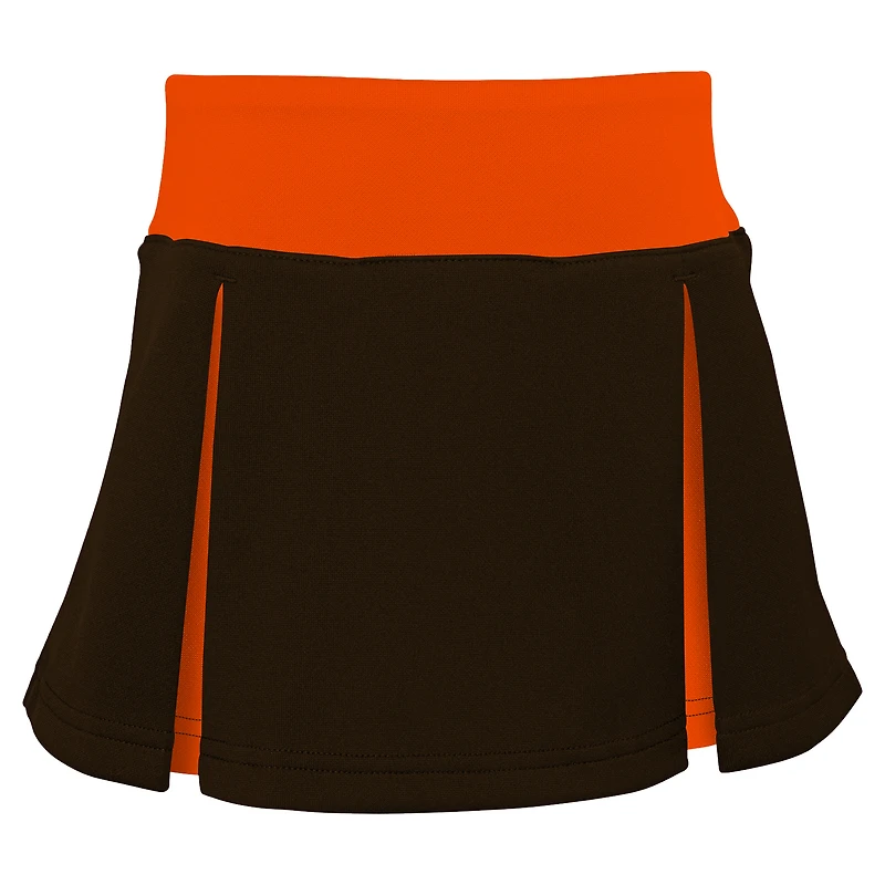 Ensemble deux pièces pour pom-pom girl Spirit des Cleveland Browns marron/orange filles