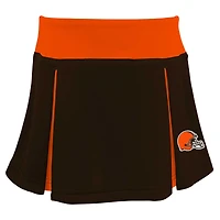 Girls Youth Brown Cleveland Browns Spirit Two-Piece Cheerleader Set