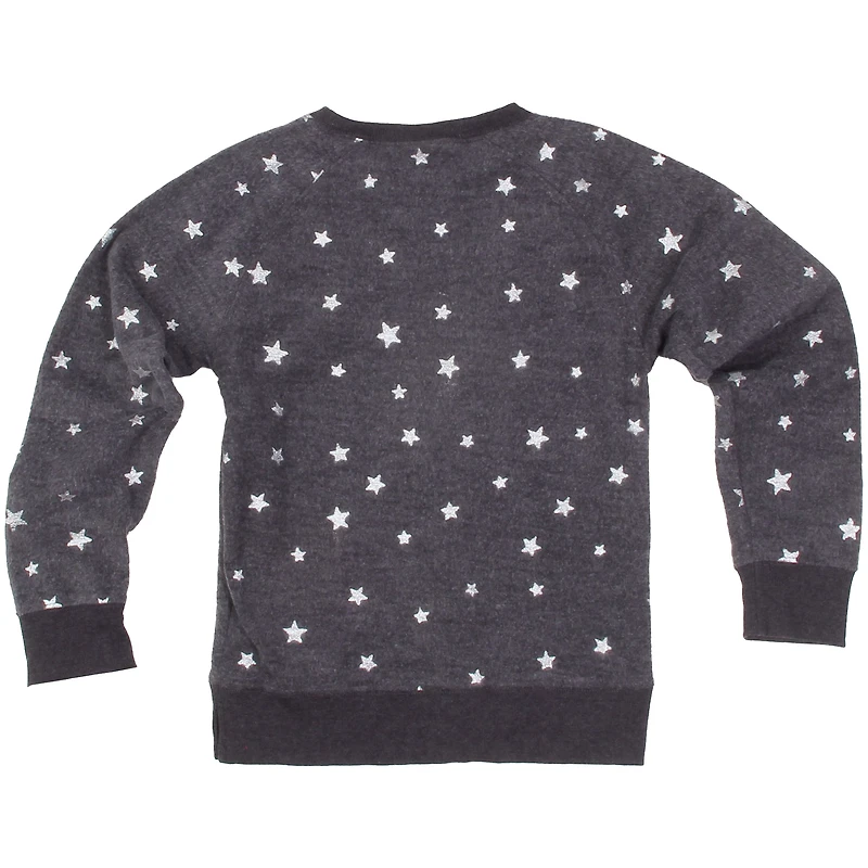 Sweat-shirt en polaire à revers Shimmer Star pour jeunes filles, Wes et Willy Gray, Cleveland Browns