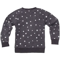 Sweat-shirt en polaire à revers Shimmer Star pour jeunes filles, Wes et Willy Gray, Cleveland Browns