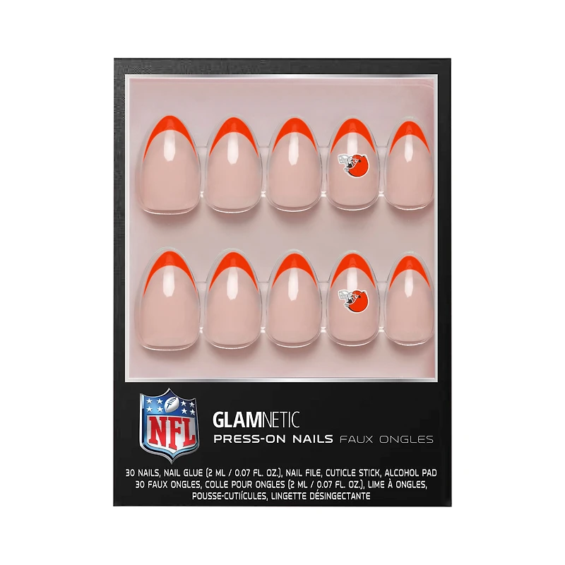 Kit manucure Glamnetic x Fanatics Cleveland Browns