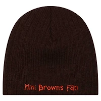 Mini bonnet en tricot marron Cleveland Browns de New Era pour bébé