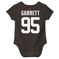 Infant Nike Myles Garrett Brown Cleveland Browns Name & Number Bodysuit
