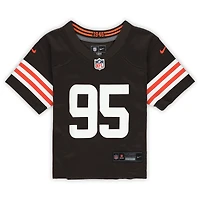 Infant Nike Myles Garrett Brown Cleveland Browns Team  Player Game Jersey