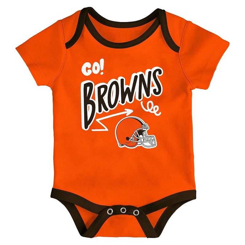 Ensemble trois pièces pour bébé Outerstuff Cleveland Browns All Day Play