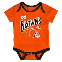 Ensemble trois pièces pour bébé Outerstuff Cleveland Browns All Day Play