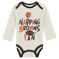 Ensemble trois pièces Little Champ des Cleveland Browns pour bébé Outerstuff
