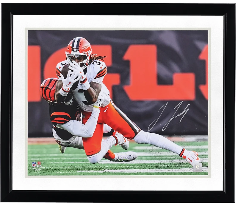 Jerry Jeudy Cleveland Browns Autographed 16" x 20" Diving Catch Photograph