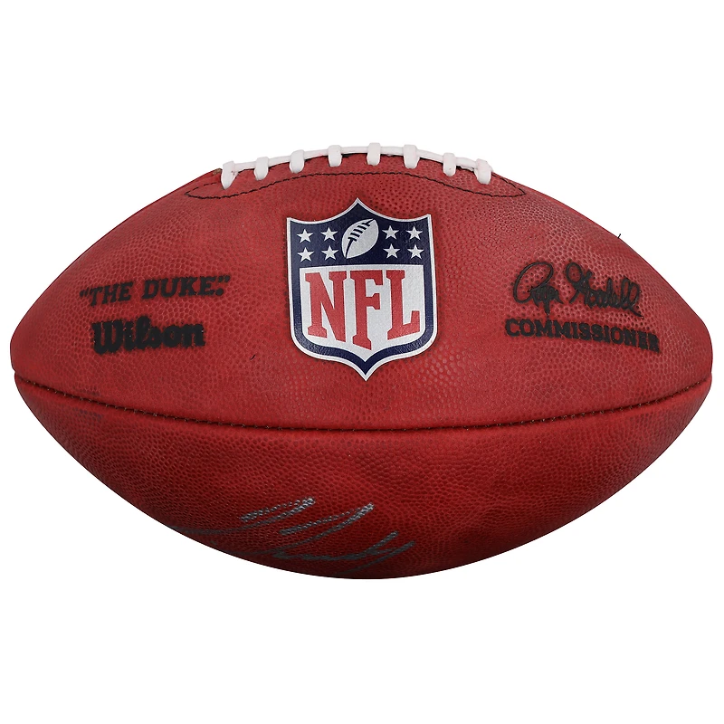 Ballon de football américain autographié par Jerry Jeudy des Cleveland Browns lors du match contre Duke
