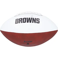 Jerry Jeudy Cleveland Browns Autographed Franklin White Panel Football