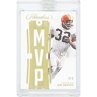 Jim Brown Cleveland Browns 2018 Panini Flawless MVP Black Diamond Gem #MVP-14 #2/3 Card