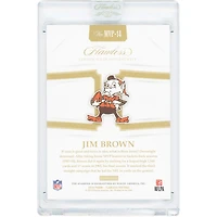 Jim Brown Cleveland Browns 2018 Panini Flawless MVP Black Diamond Gem #MVP-14 #2/3 Card