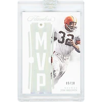 Jim Brown Cleveland Browns 2018 Panini Flawless MVP Silver Diamond Gem #MVP-14 #9/10 Card