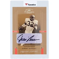 Carte autographiée Donruss Classics Legend #109 #7/15 de 2005 par Jim Brown des Cleveland Browns