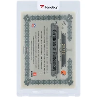Jim Brown Cleveland Browns Autographed 2006 Playoff National Treasures Dual-Color Game Used Relic #CC-JB #29/32 Card