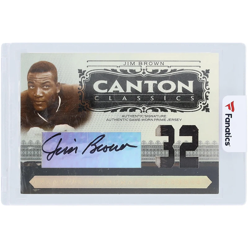 Carte relique bicolore dédicacée des Cleveland Browns des séries éliminatoires 2006 National Treasures #CC-JB #29/32