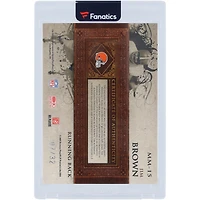 Jim Brown Cleveland Browns Autographed 2007 Leaf Limited Dual Relic #MM-15 #7/32 Card