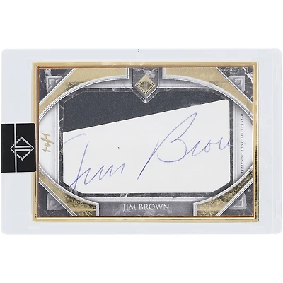 Jim Brown Cleveland Browns Autographed 2023 Topps Transcendent Cut Auto #CS-JBR #1/1 Card