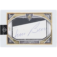 Carte autographiée Topps Transcendent Cut Auto #CS-JBR #1/1 2023 de Jim Brown Cleveland Browns