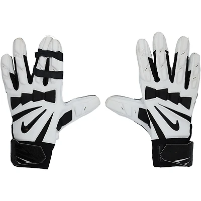 Joel Bitonio Cleveland Browns Game-Used White/Black Nike Gloves vs. Pittsburgh Steelers on December 28, 2025