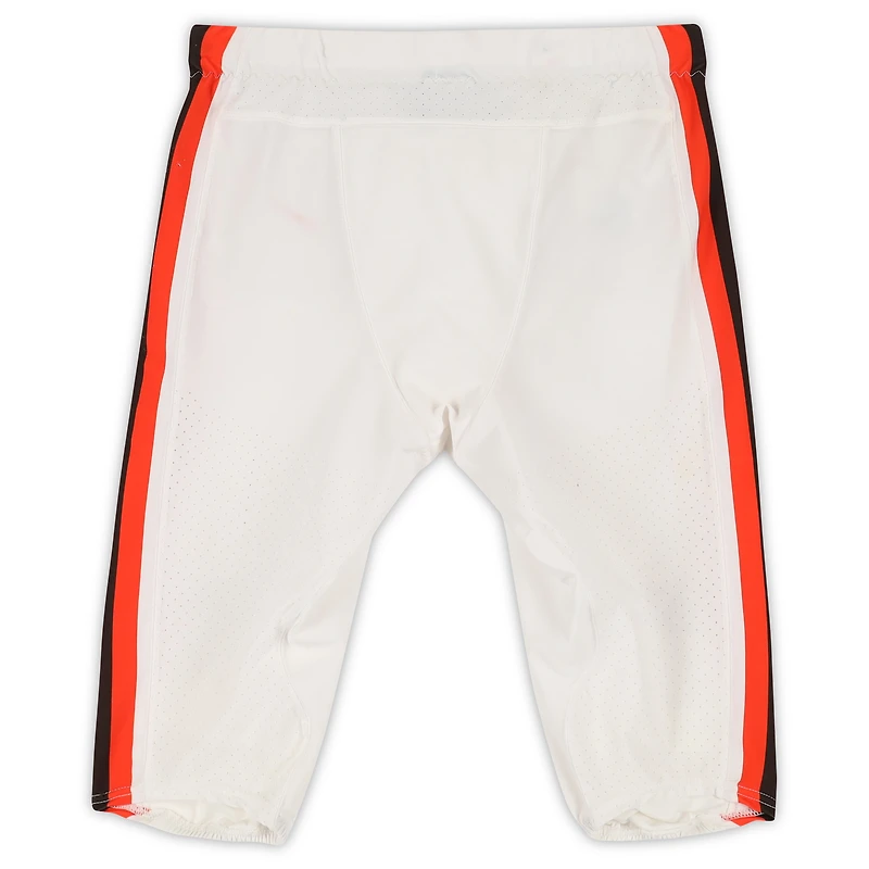 Pantalon blanc #27 de Kareem Hunt des Cleveland Browns utilisé lors de la saison 2022 de la NFL