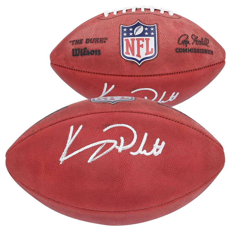 Ballon de football Wilson Duke dédicacé par Kenny Pickett des Cleveland Browns