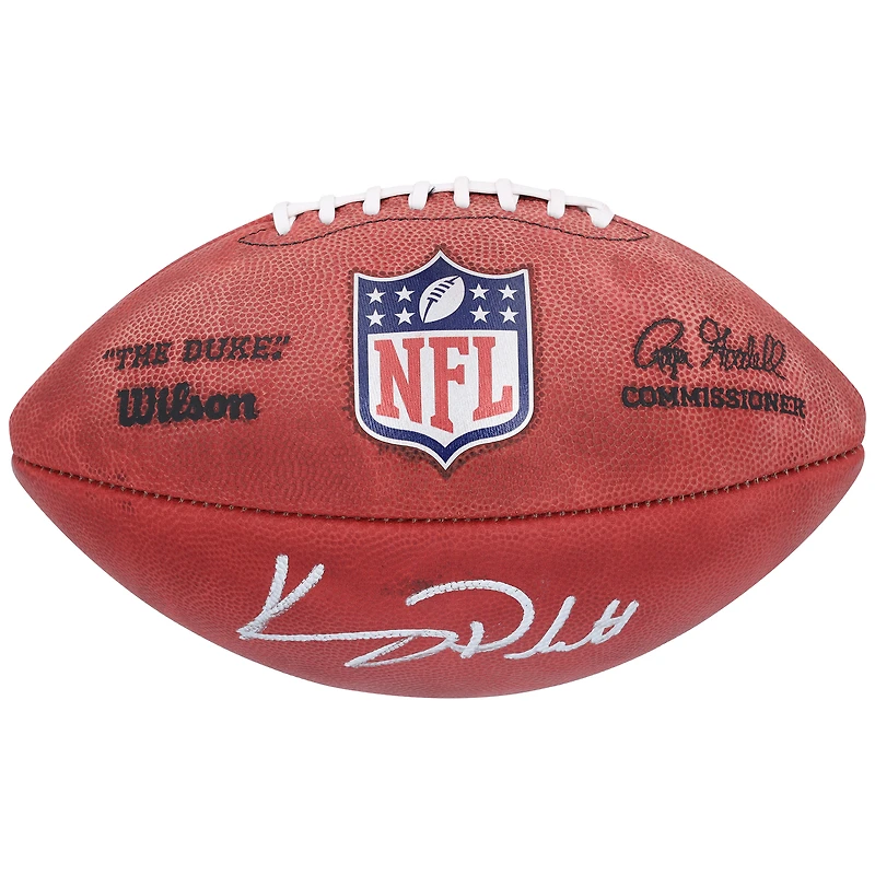 Ballon de football Wilson Duke dédicacé par Kenny Pickett des Cleveland Browns