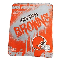 Logo Brands Cleveland Browns 50" x 60" Classic Graffiti Fleece Throw Blanket