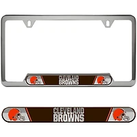 Cadre de plaque d'immatriculation en relief des Cleveland Browns