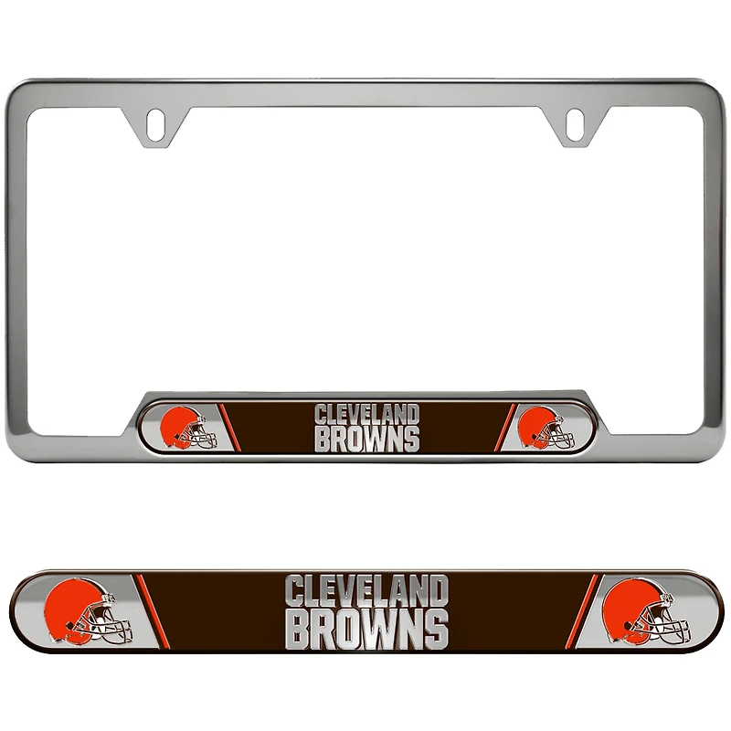 Cadre de plaque d'immatriculation en relief des Cleveland Browns
