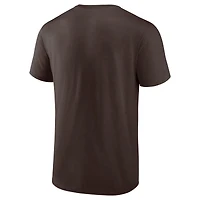 Male Adult Fanatics Brown Cleveland Browns Primary Logo T-Shirt