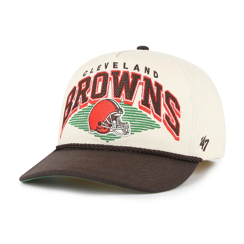 Men's '47 Cream Cleveland Browns Pomona Rope Hitch Adjustable Hat