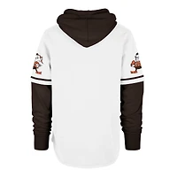 Sweat à capuche blanc '47 Throwback Shortstop des Cleveland Browns pour hommes