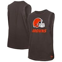 Débardeur marron Cleveland Browns Leisure Collection de New Era pour homme
