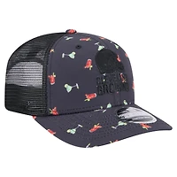 Men's New Era  Navy/Black Cleveland Browns Adventure Drinks Pattern 9SEVENTY Stretch-Snap Hat