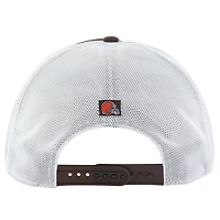 Men's '47 Brown/White Cleveland Browns Downburst Relaxed Hitch Trucker Adjustable Hat