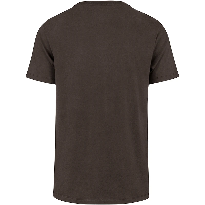 Men's '47 Brown Cleveland Browns Gridiron Classics Time Lock Franklin T-Shirt