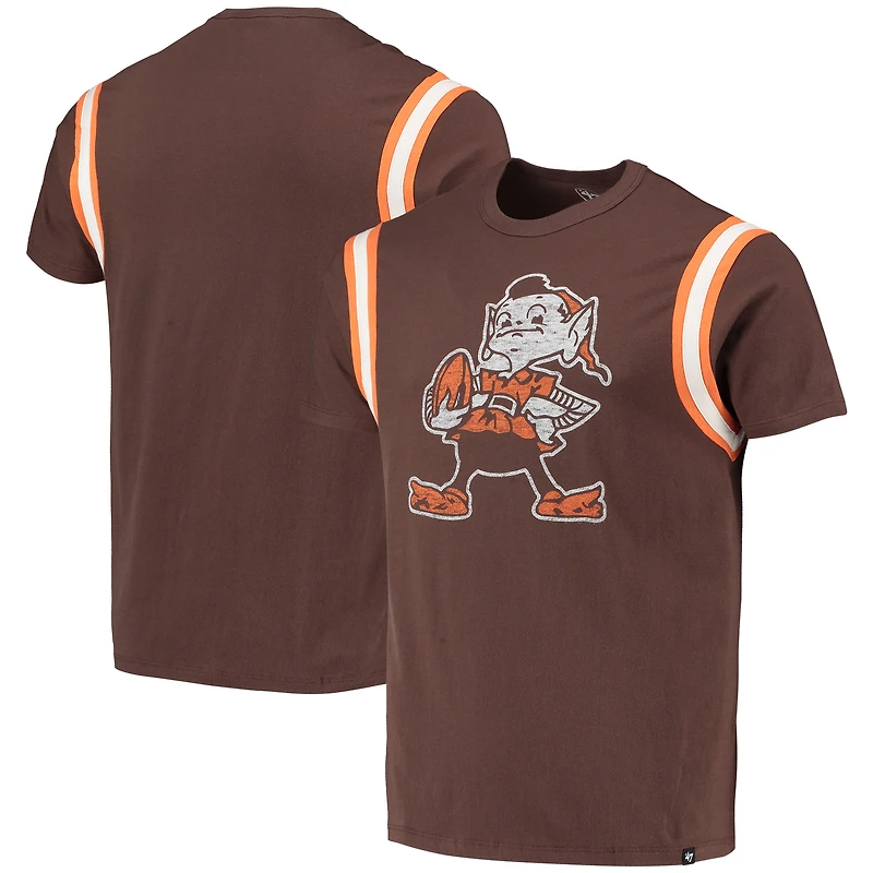 T-shirt Premier Point des Cleveland Browns '47 marron pour homme